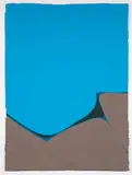 Geri Taper, New York Skyline #6, c.1980s, acrylic on heavy wove paper