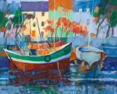 Georges Birrell, La Rochelle, oil on canvas