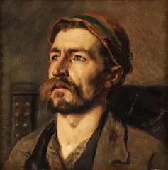 Ludwig Thiersch, The Industrial Worker, 1885, oil on canvasboard