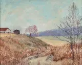 Ira McDade, Early Winter Landscape, c., oil on board