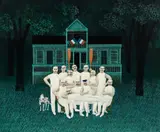 Jan Balet, Wassermanner, circa 1967, oil on canvasboard