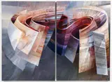 Rochelle Blumenfeld, Untitled Diptych, 1996, acrylic on canvas