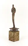 Virgil Cantini, Mother and Child, 1950's, cast, bronze on brass base