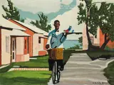 Anthony De Bernardin, The Colored Gent is No Less Intelligent, oil on board, 1966
