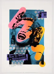 René Gagnon, How to Marry a Millionaire (Marilyn Monroe series), 2018, screenprint on paper