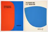 Ellsworth Kelly, 2 Issues of Derriere Le Miroir (DLM), Numbers 110 and 149, published 1958 and 1964, complete with a total of 10 original color lithographs, 1 original black