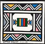 Esther Mahlangu, Untitled Ndebele Patterns