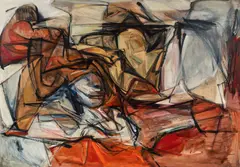 Untitled by Joann Maier, 1957, oil on canvas, offered Sep 2023