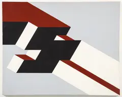 Rinaldo Paluzzi, Juego Negro/Marron, 1972, acrylic on canvas