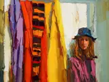 Nicola Simbari, Girl With Hat, 1970s