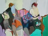 Itzchak Tarkay, Temptation, screenprint in colors