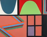 Milton G. Weiss, Hopscotch, c. 1972, oil on canvas