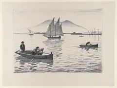 Albert Marquet, Baie de Naples, 1926, lithograph on Chine paper