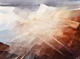 Rochelle Blumenfeld, Sun Pocket II, acrylic on canvas, 1986