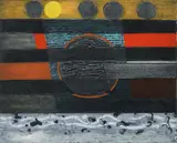 George Nama, Desert Water, 1967, intaglio, etching and serigraph