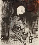 Marc Chagall, Including: Nature Morte Brune, color, lithograph on wove paper