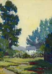 Mark Farina, Carmel Valley Morning, 2015, oil on canvasboard