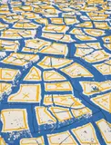 Menashe Kadishman, Cracked Earth, serigraph printed in colors