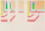 George Mueller, Room Interior, 1975, screenprint on heavy wove paper