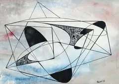 Albert Newall, abstract, 1955, color, lithograph