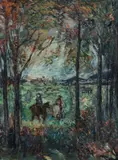Walter Emerson Baum, Illustration for Thomas Hardy's First Lady of Sussex, oil on canvas, early 20th century