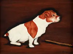 Lucia Ballester, Seated Dog, 1933, oil on canvas
