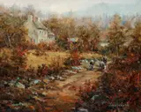 Eric Michaels, Scottish Mist, oil on board