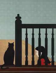 The Bannister by Will Barnet, 1981, serigraph printed in colors, offered Jun 2023
