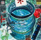 Jennifer Bartlett, Title: Water (From the Elements Series), Date: 1992, Medium:, etching, soft ground etching and aquatint printed in colors, Dimensions: