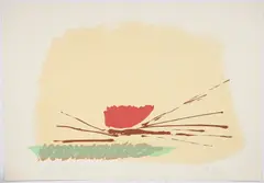 Dan Christensen, CC-3, 1980, Silkscreen printed in colors on Arches paper