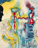 Salvador Dalí, The Alchemist, 1980, color