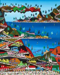 Préfète Duffaut, Ville Imaginaire, acrylic on canvas, 1978