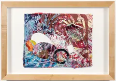 Manet by Sam Gilliam, 1998, mixed media, relief print with extensive sewing and collage elements, from the, offered Jun 2023