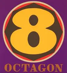Octagon, from Polygons Suite by Robert Indiana, 1975, screenprint in colors on Arches 88 paper, offered Jun 2023
