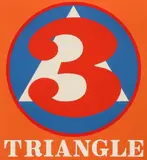 Robert Indiana, Triangle, from Polygons Suite, 1975, screenprint in colors on Arches 88 paper