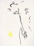 Marisol Escobar, (French/Venezuelan, 1930-2016), Untitled, No. 1 (from series Untitled Suite No. 6), 1978, lithograph printed in two colors
