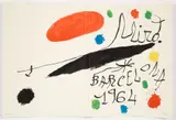 Book Cover for Obra Inedita Recent by Joan Miró, 1964, lithograph in colors on wove paper, offered Jun 2023