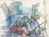 Dennis Oppenheim, Title: And The Winds Came, Proposal for the City of Anchorage Alaska, 1984, Medium