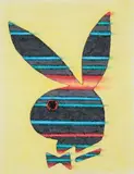Ed Paschke, (American 1939-2004), Playboy 40th Anniversary Logo, 1993, color, oil pastels and mixed media