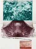 Robert Rauschenberg, Aquafix, 1981, lithograph in 4 colors with photo etching on handmade Twin rocker paper
