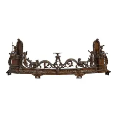 Neoclassical Style, Untitled, bronze figural fender