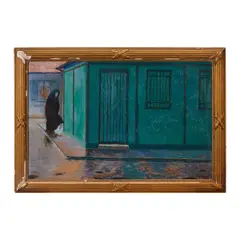 New Orleans Rainy Street Scene by Charles Doudelet, oil on board, [approximate dimensions -, offered May 2026