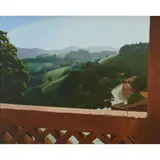 Steven Bigler, "Landscape from the Ducal Palace, Urbino," 1989/, 1990, oil on canvas, [approximate dimensions - canvas: 20" H x 25" W]