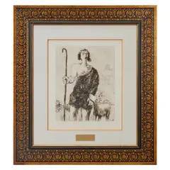 "Young Shepherd Joseph," by Marc Chagall, etching; [approximate dimensions -, offered May 2026