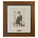 Marc Chagall, "Young Shepherd Joseph,", etching; [approximate dimensions -