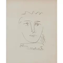 "Pour Roby," by Pablo Picasso, etching on Arches, [approximate dimensions -, offered May 2026