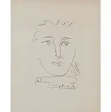 Pablo Picasso, "Pour Roby,", etching on Arches, [approximate dimensions -