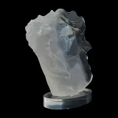 Frederick Elliot Hart, "Spirita,", 1988, acrylic resin sculpture, [approximate dimensions - overall: 14 3/4" H x 14 3/4" W x 6" D];