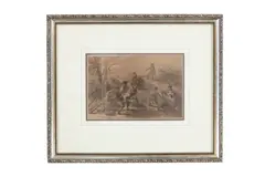 F. O. C. Darley, Featured in this lot is this Felix Octavius Carr Darley (1822-1888) original, watercolor