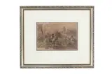 Featured in this lot is this Felix Octavius Carr Darley (1822-1888) original by F. O. C. Darley, watercolor, offered Sep 2024